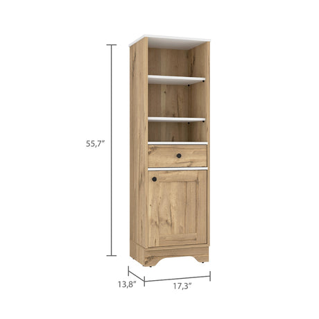 Mueble para Baño Bi Color Duna 44x141.6cm con 1 Cajón y 5 Entrepaños - Muebles para Baño | Bylmo