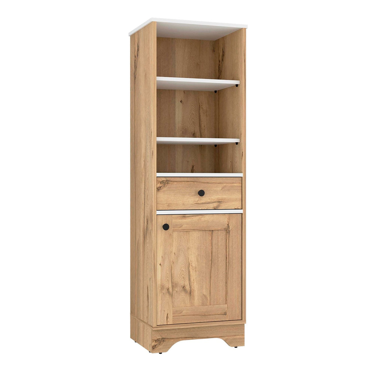 Mueble para Baño Bi Color Duna 44x141.6cm con 1 Cajón y 5 Entrepaños - Muebles para Baño | Bylmo