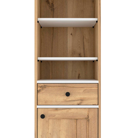 Mueble para Baño Bi Color Duna 44x141.6cm con 1 Cajón y 5 Entrepaños - Muebles para Baño | Bylmo