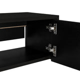 Repisa para TV Glen 125.1x26.8cm Wengue Flotante para TV Más de 85 pulgadas - MUEBLES DE TV | Bylmo