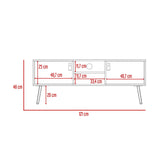 Rack de TV Huna 121x48cm para TV de 50 Pulgadas - Muebles de TV | Bylmo