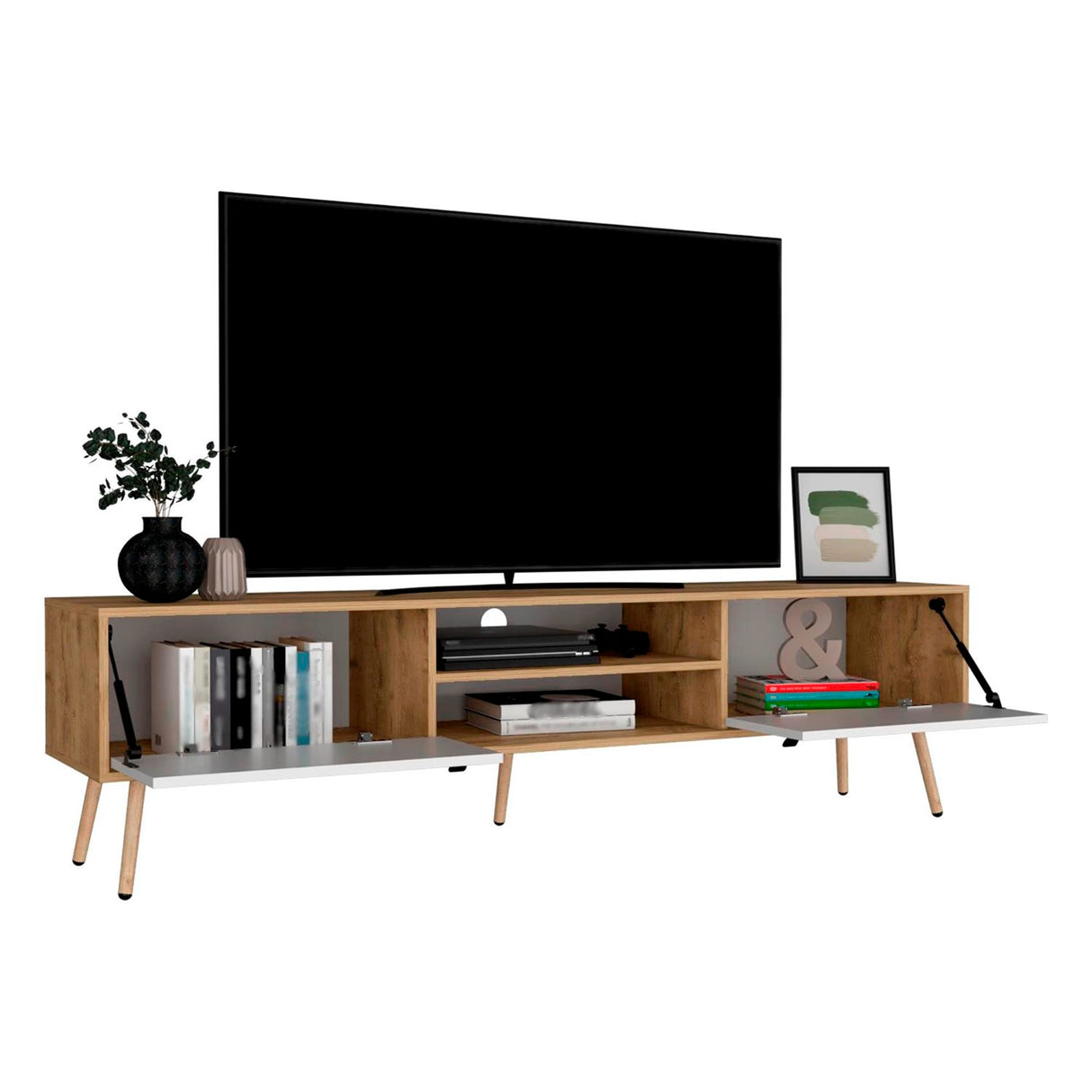 Rack de TV Huna 180x48cm para TV de 75 Pulgadas - Muebles de TV | Bylmo