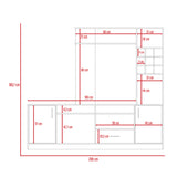 Centro de Entretenimiento Kava Beijing 200x180.7cm para TV de 60 Pulgadas - Muebles de TV | Bylmo