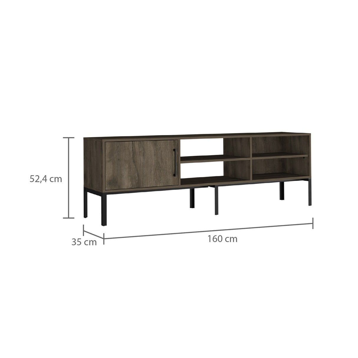 Rack de TV Soho 160x52.4cm para TV de 65 Pulgadas - Muebles de TV | Bylmo
