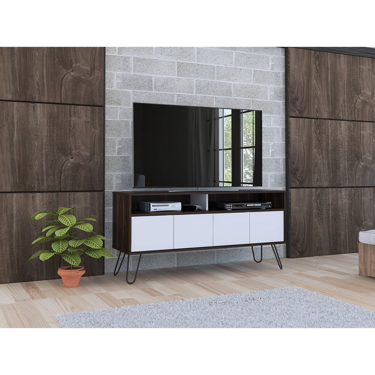 Rack de TV Vassel 123.5x60.6cm para TV de 60 Pulgadas - MUEBLES DE TV | Bylmo
