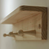 Repisa Perchero Rectangular Rústico Organiza y decora tu espacio 50 cm - Repisas y Percheros | Bylmo