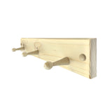 Perchero Rectangular Natural Rústico 50 cm - Repisas y Percheros | Bylmo