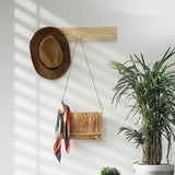 Perchero Rectangular Natural Rústico 50 cm - Repisas y Percheros | Bylmo