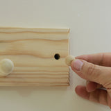 Perchero Rectangular Rústicos Natural 15 cm - Repisas y Percheros | Bylmo