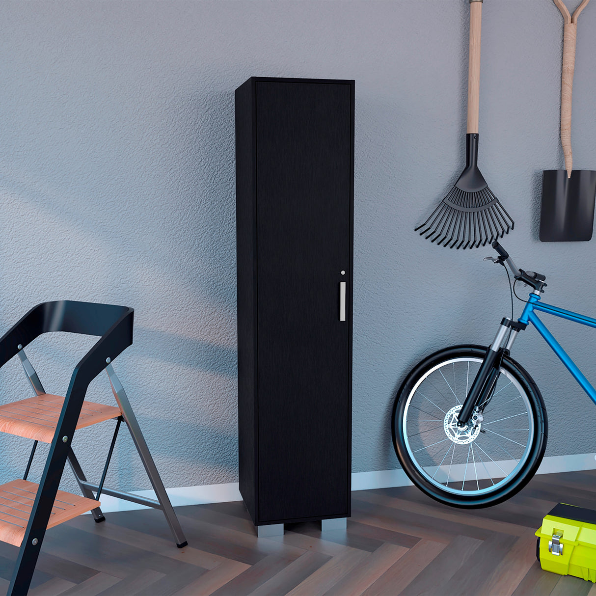 Alacena Basic Wengue 40x180cm 1 Puerta - Alacenas y Muebles Microondas | Bylmo