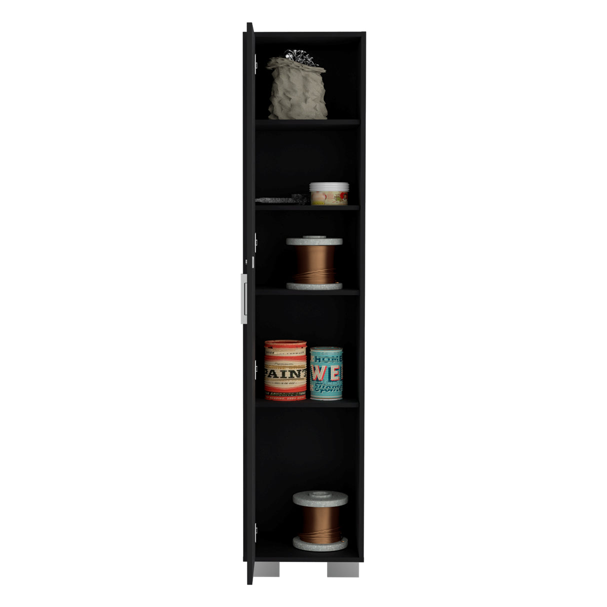 Alacena Basic Wengue 40x180cm 1 Puerta - Alacenas y Muebles Microondas | Bylmo