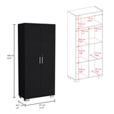 Alacena Double Wengue 81x180cm 2 Puertas - Alacenas y Muebles Microondas | Bylmo