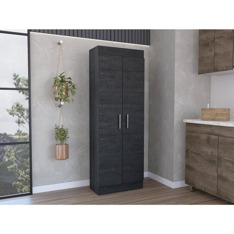 Alacena Nepal Wengue 61x182.5cm 2 Puertas - Alacenas y Muebles Microondas | Bylmo