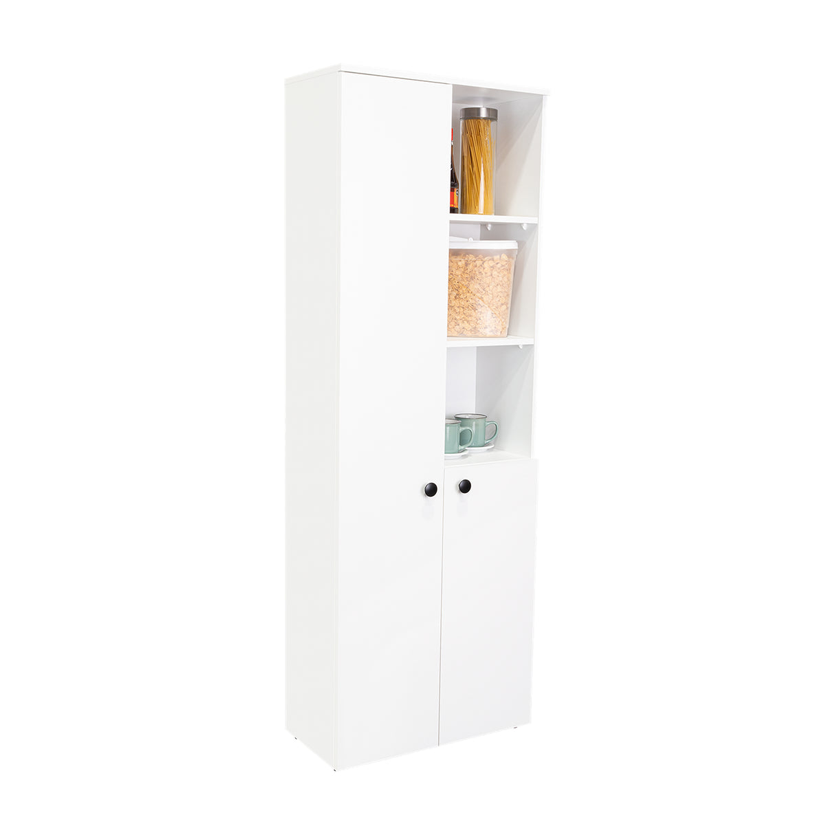 Alacena Konik Blanco 60x170cm 2 Puertas - Alacenas y Muebles Microondas | Bylmo