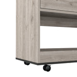 Bar Bajo Bi Color 90x95cm Ceniza con Portabotellas - Bares | Bylmo