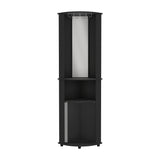 Bar Esquinero Chicago Wengue 45x189.9cm Con Colgador de Copas - Bares | Bylmo