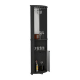 Bar Esquinero Chicago Wengue 45x189.9cm Con Colgador de Copas - Bares | Bylmo