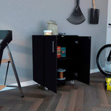 Mueble Auxiliar Basic Wengue 70x90cm con Ruedas - Barras y Muebles Auxiliares | Bylmo