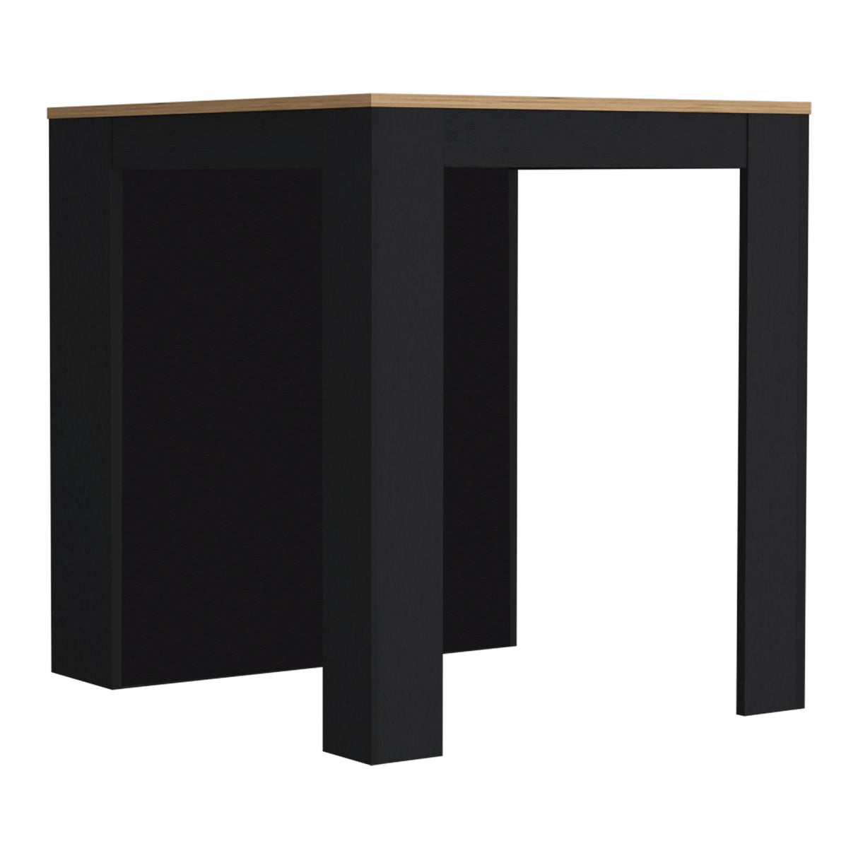 Isla de Cocina Tanna 79x91.3cm Wengue con Tres Entrepaños - Barras y Muebles Auxiliares | Bylmo