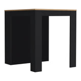 Isla de Cocina Tanna 79x91.3cm Wengue con Tres Entrepaños - Barras y Muebles Auxiliares | Bylmo