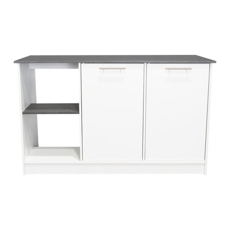 Isla de Cocina Juniper 150x90cm Onix Moderna con Entrepaños - Barras y Muebles Auxiliares | Bylmo