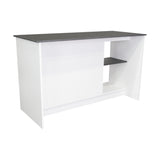 Isla de Cocina Juniper 150x90cm Onix Moderna con Entrepaños - Barras y Muebles Auxiliares | Bylmo