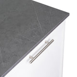 Isla de Cocina Juniper 150x90cm Onix Moderna con Entrepaños - Barras y Muebles Auxiliares | Bylmo