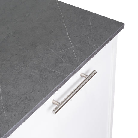 Isla de Cocina Juniper 150x90cm Onix Moderna con Entrepaños - Barras y Muebles Auxiliares | Bylmo