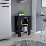 Isla de Cocina Cala 65x93.4 Wengue con Un Cajón - Barras y Muebles Auxiliares | Bylmo