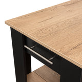 Isla de Cocina Cala 65x93.4 Wengue con Un Cajón - Barras y Muebles Auxiliares | Bylmo