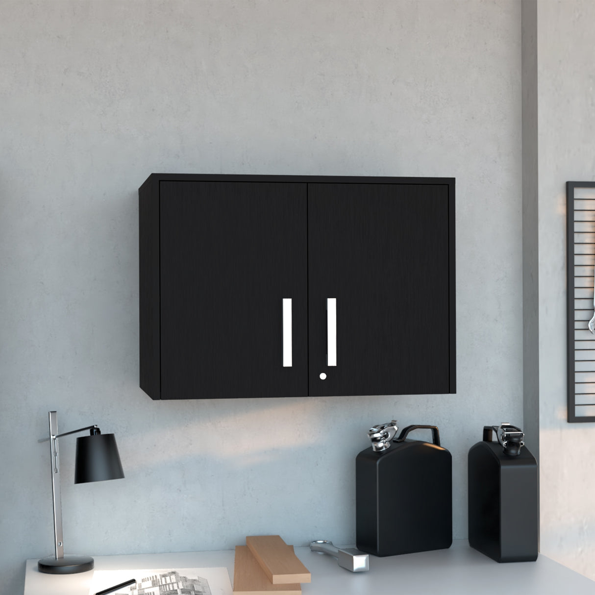 Mueble Auxiliar Basic Wengue 70x50cm con Entrepaño - Barras y Muebles Auxiliares | Bylmo