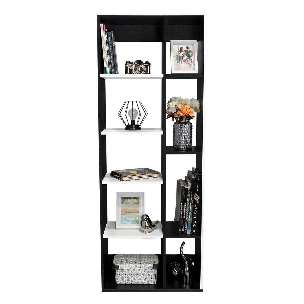 Biblioteca Rookie Minimalista 60x160cm Wengue con Entrepaños - Bibliotecas y Estanterías | Bylmo