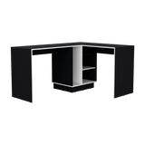 Escritorio en L Rookie Wengue 151.5x76.5cm con Organizador de Libros - Escritorios | Bylmo