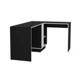 Escritorio en L Rookie Wengue 151.5x76.5cm con Organizador de Libros - Escritorios | Bylmo