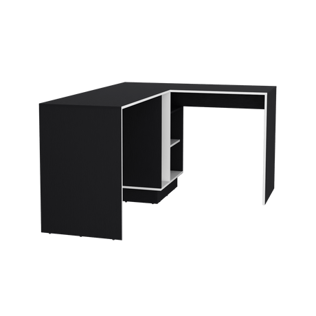 Escritorio en L Rookie Wengue 151.5x76.5cm con Organizador de Libros - Escritorios | Bylmo