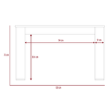 Escritorio Oviedo Coñac 120x60cm MDP Moderno 5 años gar. - Escritorios | Bylmo