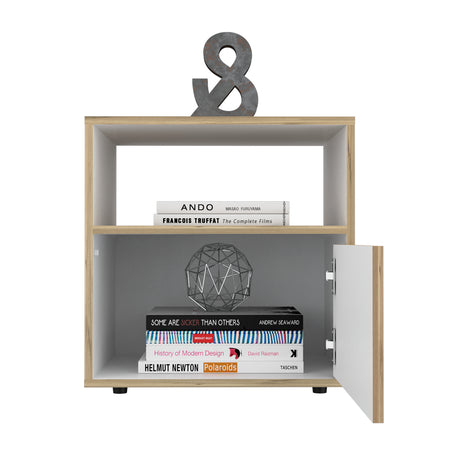 Mesa de Noche Sleep S 50x52cm Duna con Compartimiento - Mesas de Noche | Bylmo