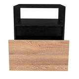 Mesa de Noche Austin Wengue 48x52cm con Un Cajón - Mesas de Noche | Bylmo