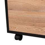 Mesa de Noche Austin Wengue 48x52cm con Un Cajón - Mesas de Noche | Bylmo