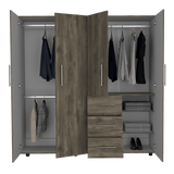 Closet Harlem Bellota 181x184cm con Tres Cajones - Closets | Bylmo