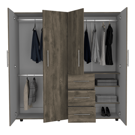 Closet Harlem Bellota 181x184cm con Tres Cajones - Closets | Bylmo