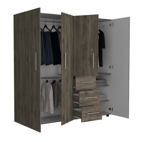 Closet Harlem Bellota 181x184cm con Tres Cajones - Closets | Bylmo