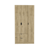 Closet Basilea Macadamia 90x180cm con Dos Cajones - Closets | Bylmo