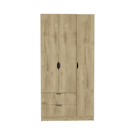 Closet Basilea Macadamia 90x180cm con Dos Cajones - Closets | Bylmo