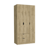 Closet Basilea Macadamia 90x180cm con Dos Cajones - Closets | Bylmo