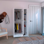 Closet Zeta Blanco 90x184.6cm Con Un Cajón