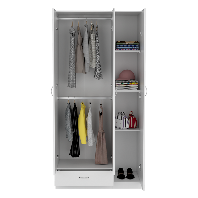 Closet Zeta Blanco 90x184.6cm Con Un Cajón