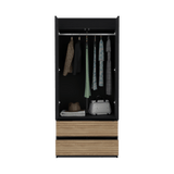 Closet Austin Wengue 80x180cm con Dos Cajones - Closets | Bylmo