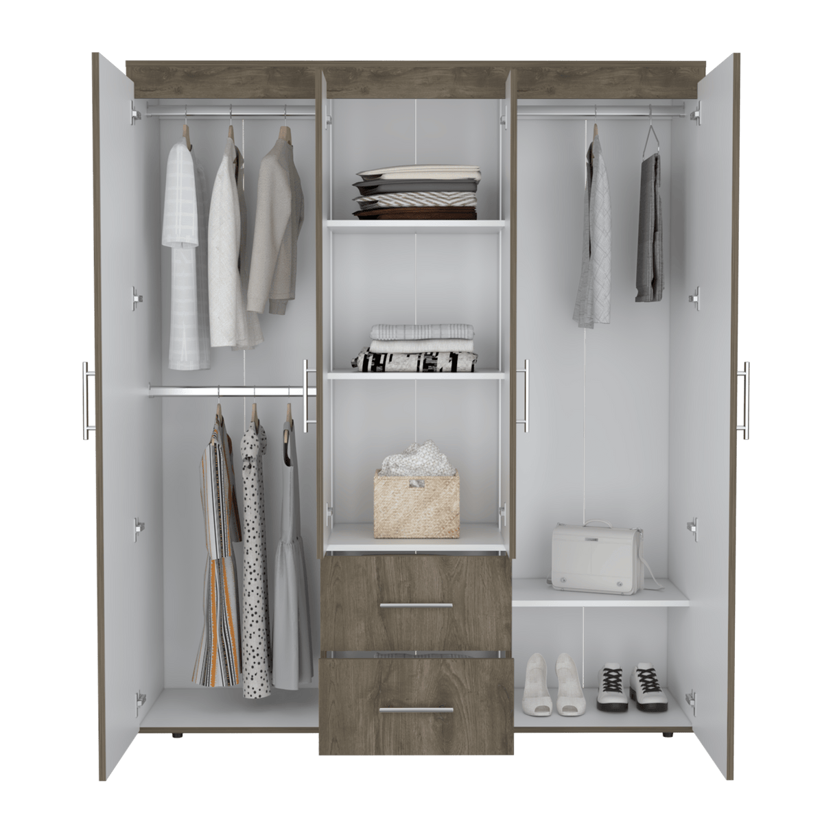 Closet Bariloche Eco Bellota 150.3x177.9cm con Dos Cajones - Closets | Bylmo