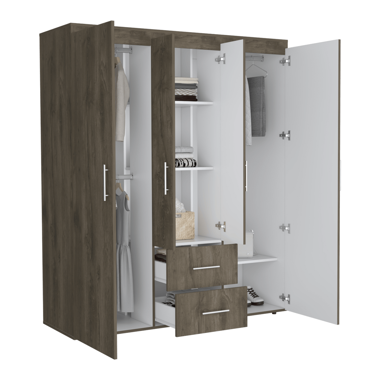 Closet Bariloche Eco Bellota 150.3x177.9cm con Dos Cajones - Closets | Bylmo